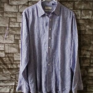 Thomas Pink Blue and White Gingham Shirt